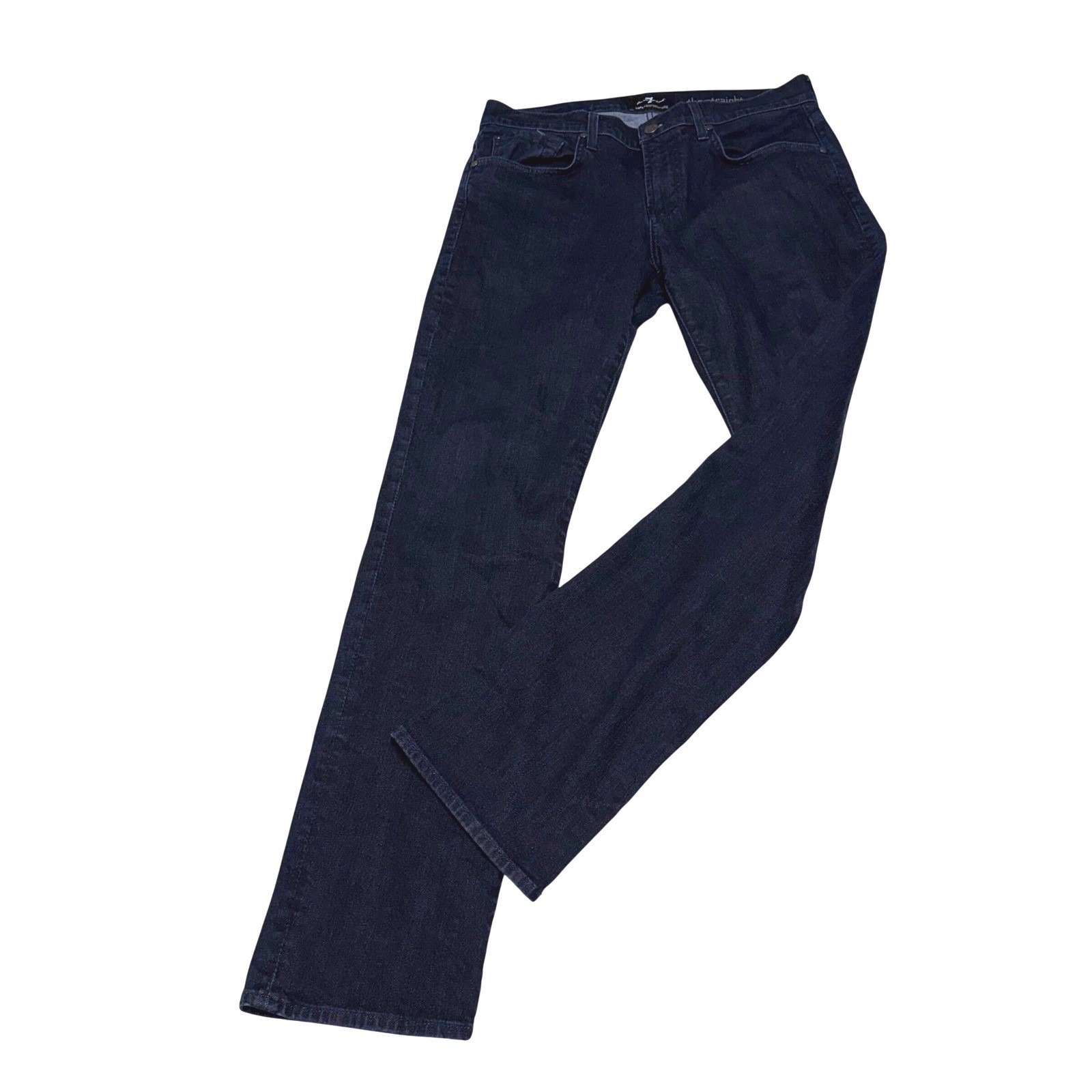 7 For All Mankind Luxe Performance The Straight Dark Wash Jeans Mens 33x32